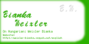 bianka weixler business card